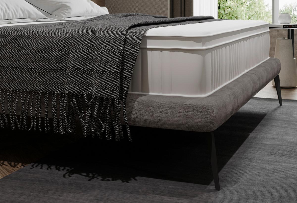 Polsterbett Tessina Sorisso - Dunkelgrau/Creme, MODERN, Textil (180/200cm) - Livetastic