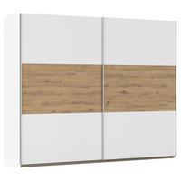 Tolóajtós Szekrény Foster 261/210 Cm - Artisan tölgy/fehér, Konventionell, faalapú anyag (261/210/59cm)