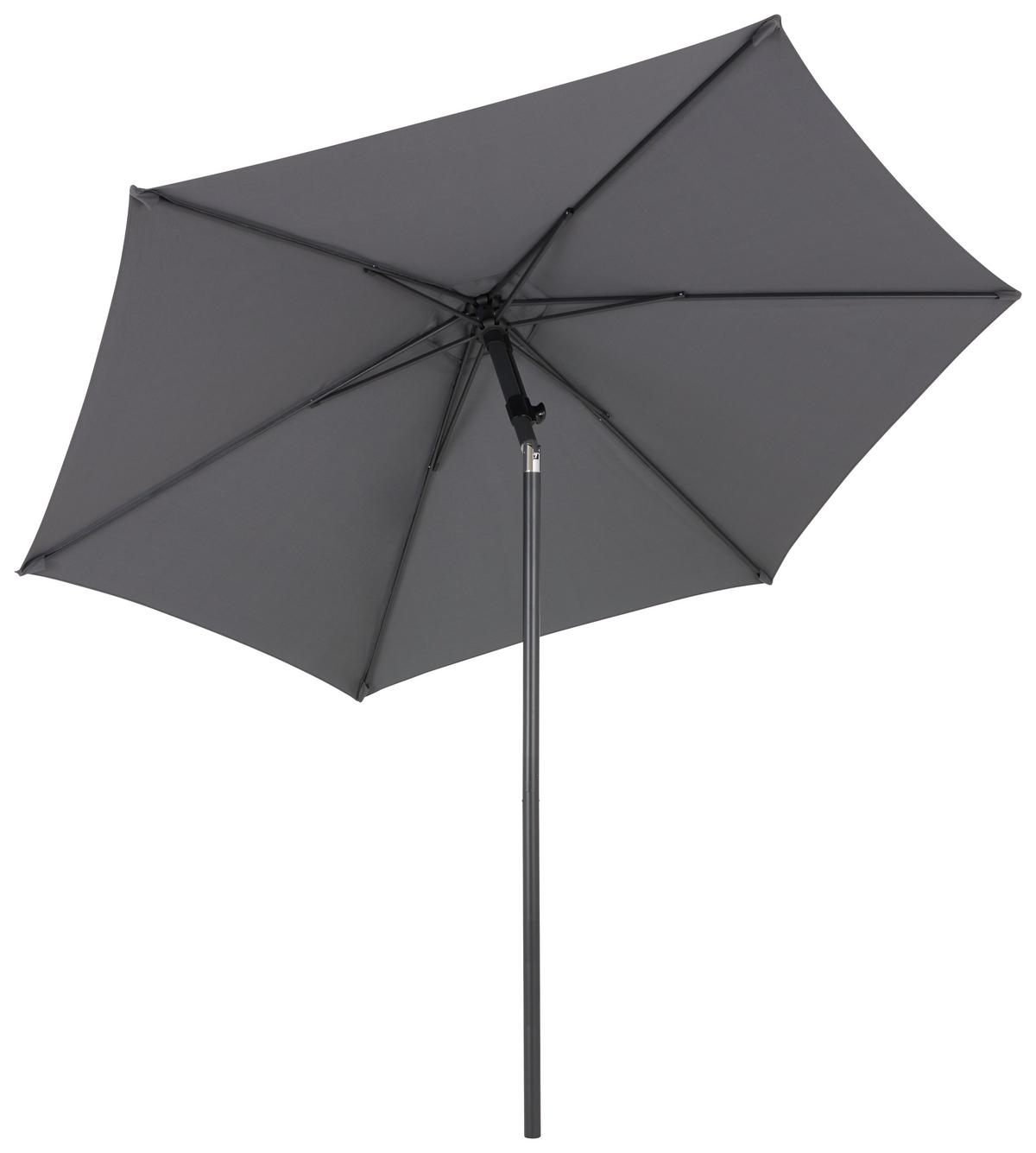 SLUNEČNÍK ADORNO - antracitová, Moderní, kov/textil (300/243/300cm) - Modern Living