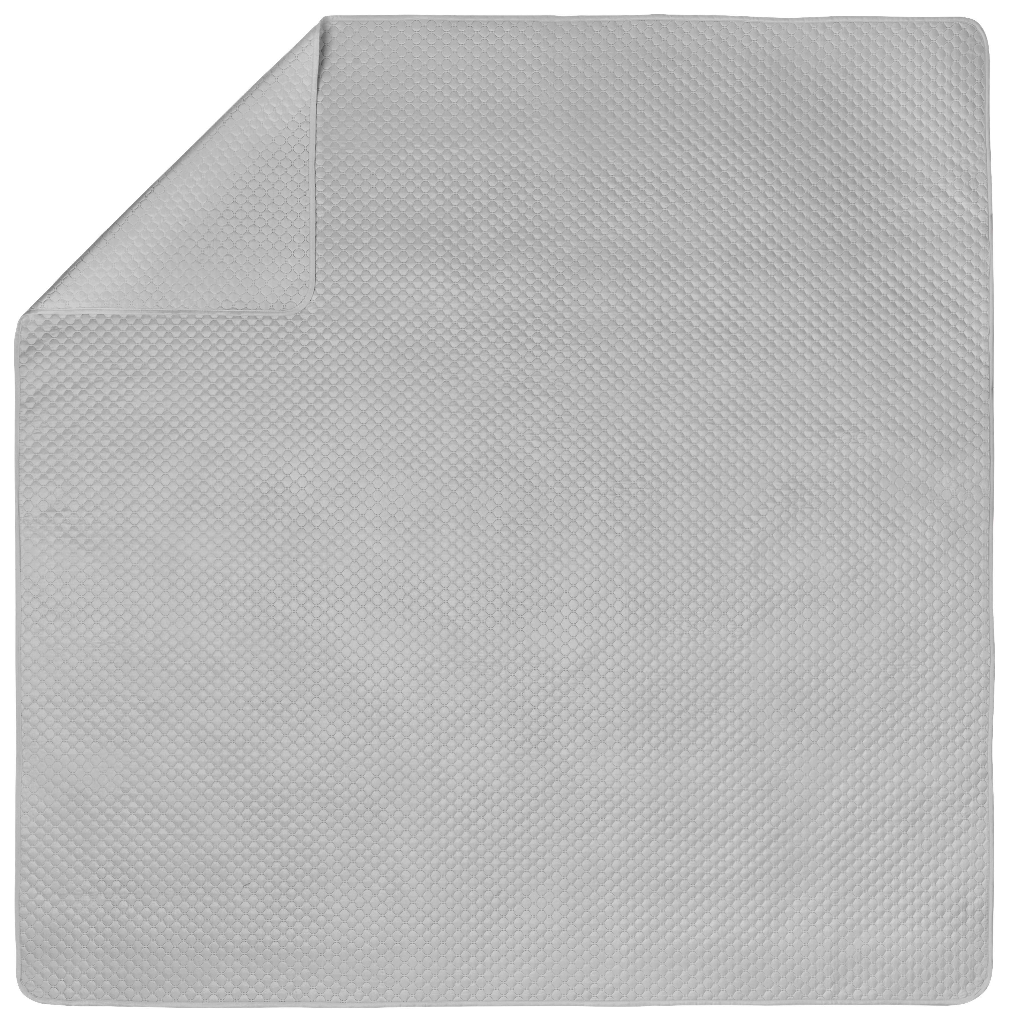 Denná Prikrývka Grazyna, 230/230 Cm - tmavosivá, textil (230/230cm) - Modern Living