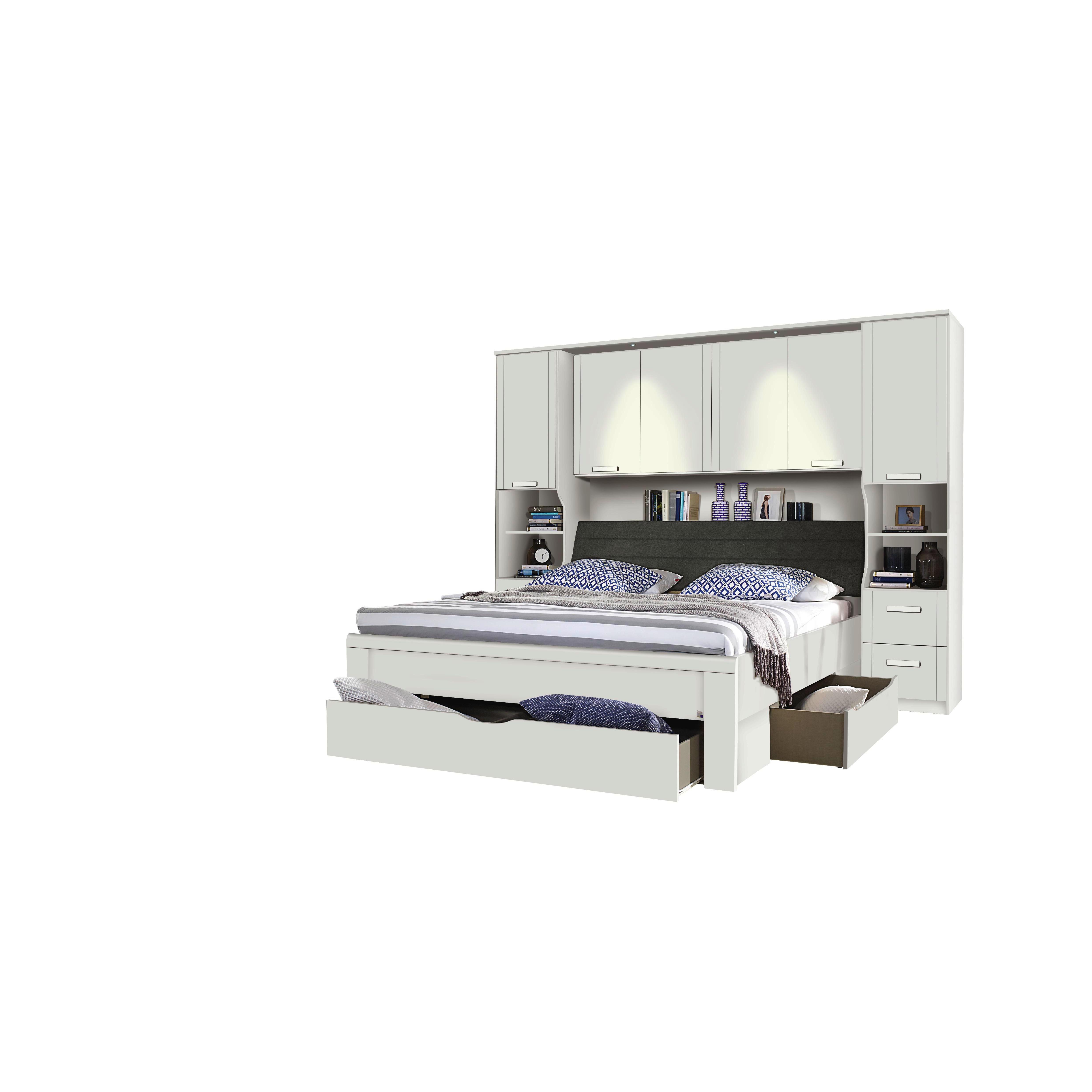 Weißes Bett mit Stauraum online kaufen