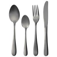 Besteckset 24-Teilig für 6 Personen - Schwarz, Basics, Metall
