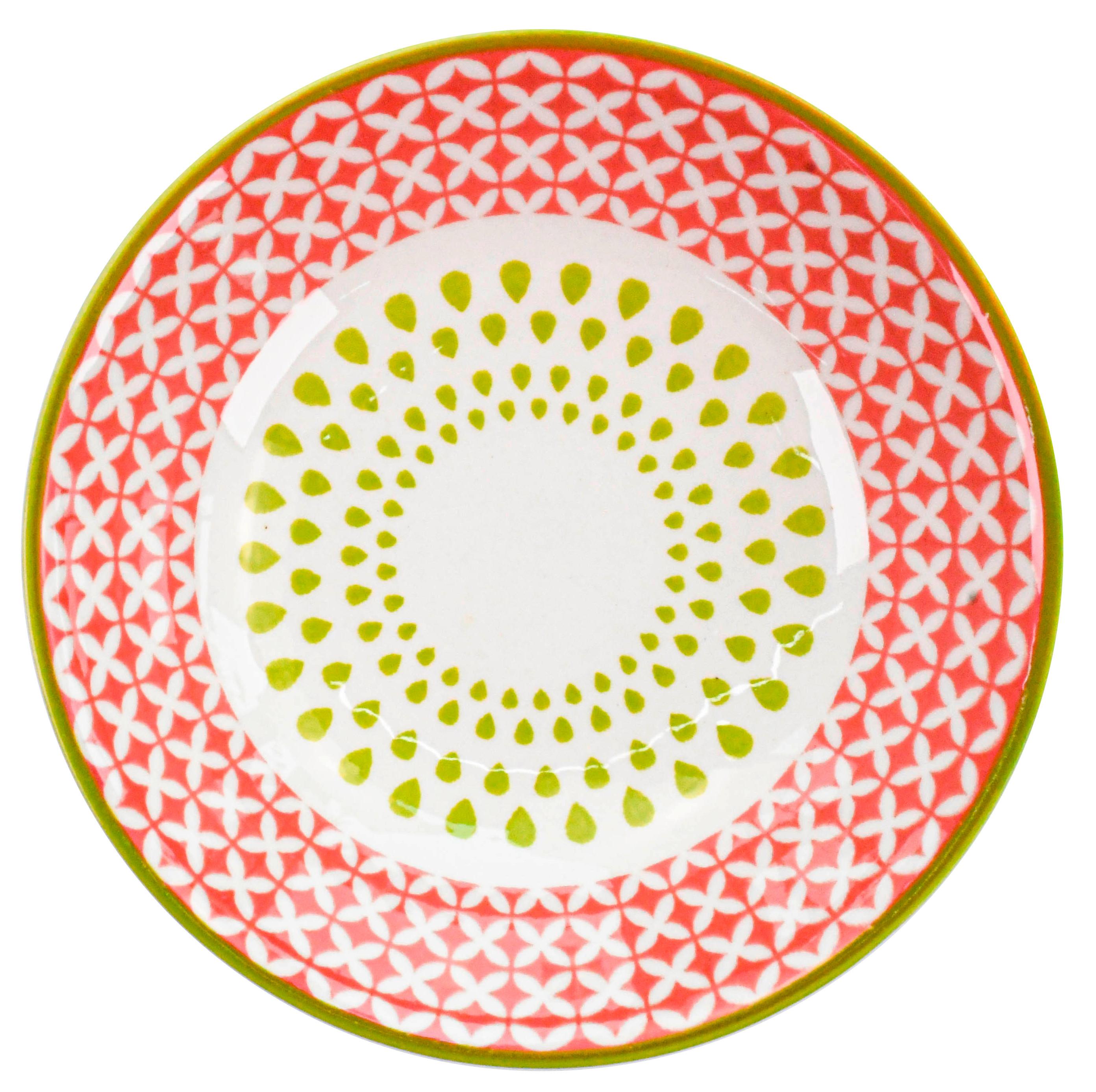 Miska na omáčku Maja, Ø: 9cm - zelená/červená, Lifestyle, keramika (9/2cm) - Modern Living