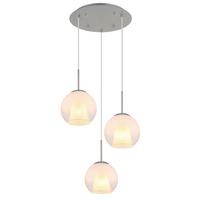 Hängeleuchte Barry Chromfarben Glas D: 45cm - Klar/Chromfarben, Basics, Glas/Kunststoff (45/120cm) - Globo