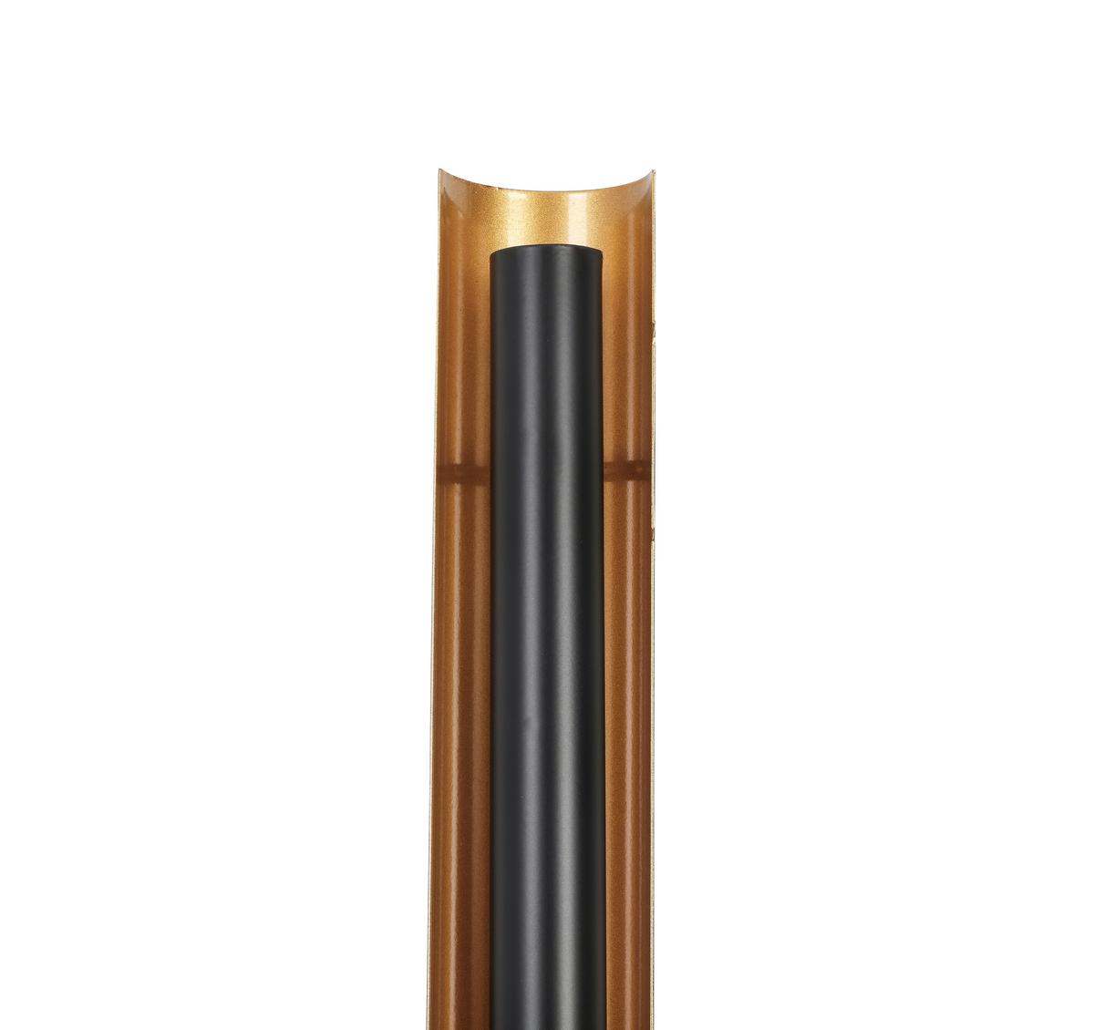 Stojací LED svítidlo GUMO, P/V: 20/144cm - černá/barvy zlata, Moderní, kov (18/144cm) - Mömax