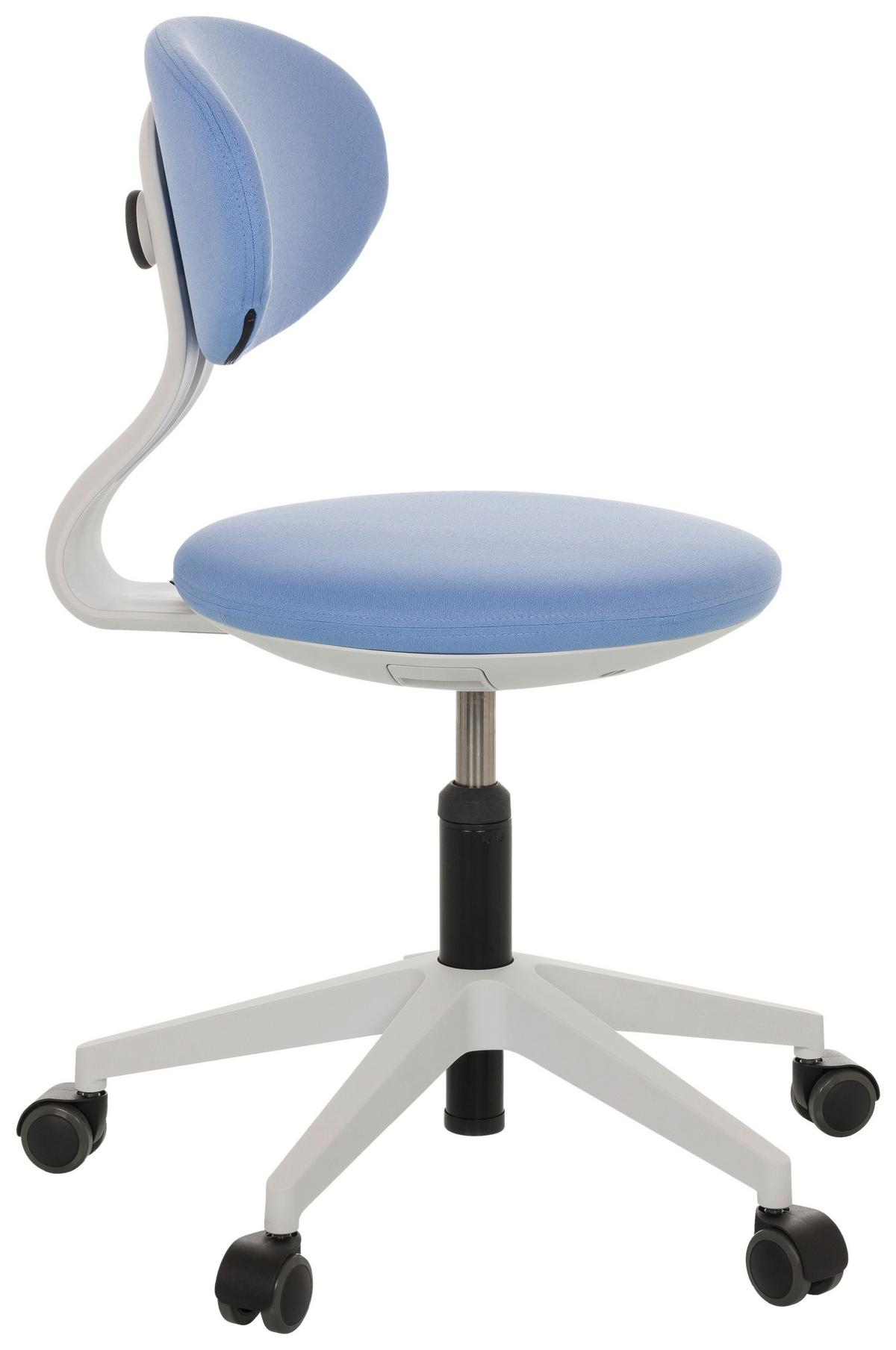 Jugenddrehstuhl Minimovo - Blau/Grau, Basics, Kunststoff/Textil (42/66-87/52cm) - MID.YOU