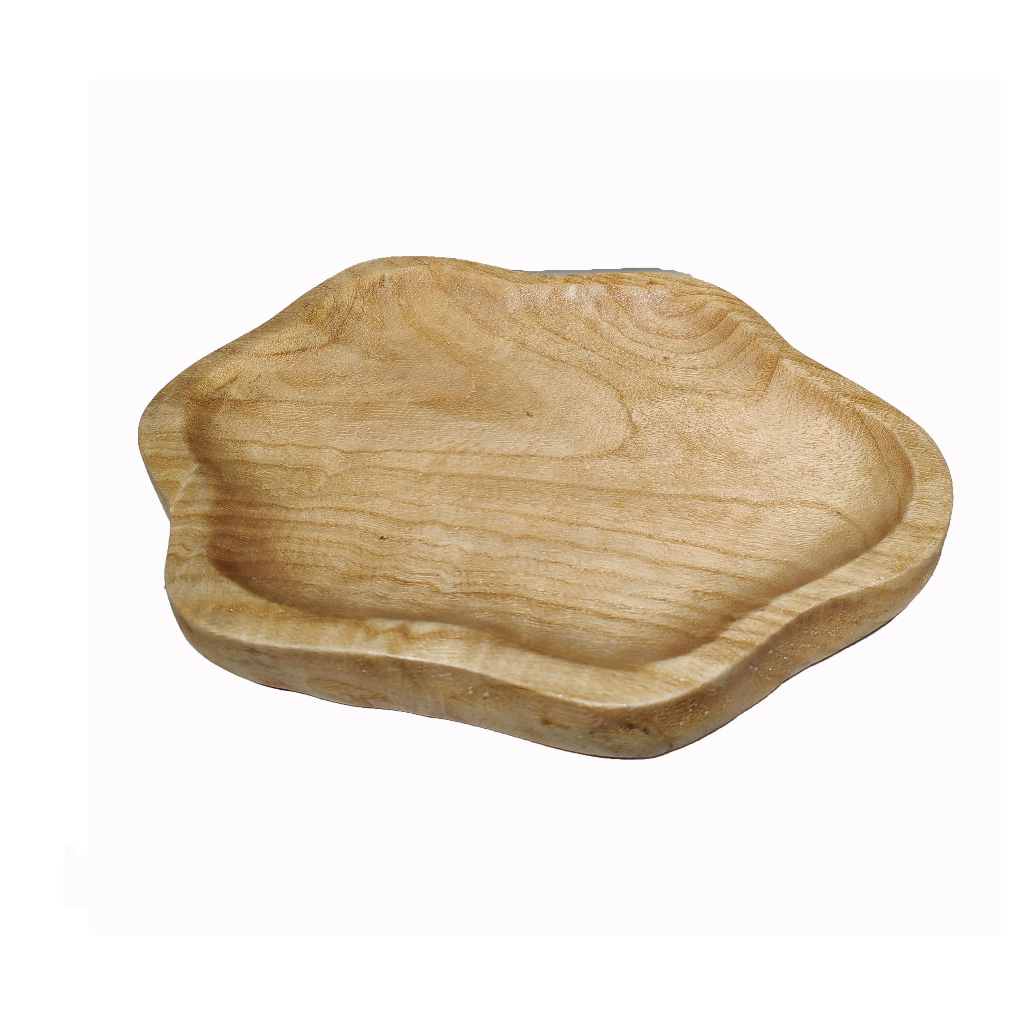 Dekoschale Paco - Naturfarben, KONVENTIONELL, Holz (30/25/4cm) - Luca Bessoni