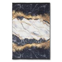 Webteppich Multicolor Zephy 80x150 cm - Goldfarben/Schwarz, Basics, Textil (80/150cm) - Luca Bessoni