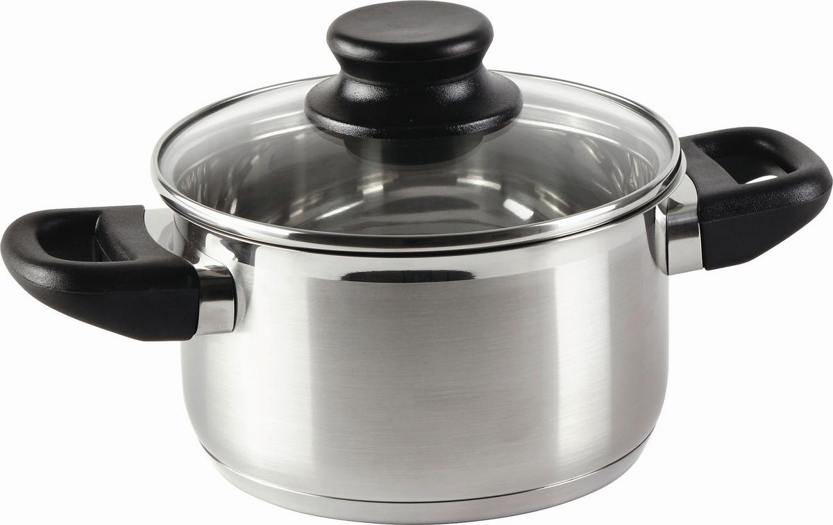 Fazék Annelise - nemesacélszínű, Konventionell, műanyag/Üveg (16/9,5cm) - Luca Bessoni