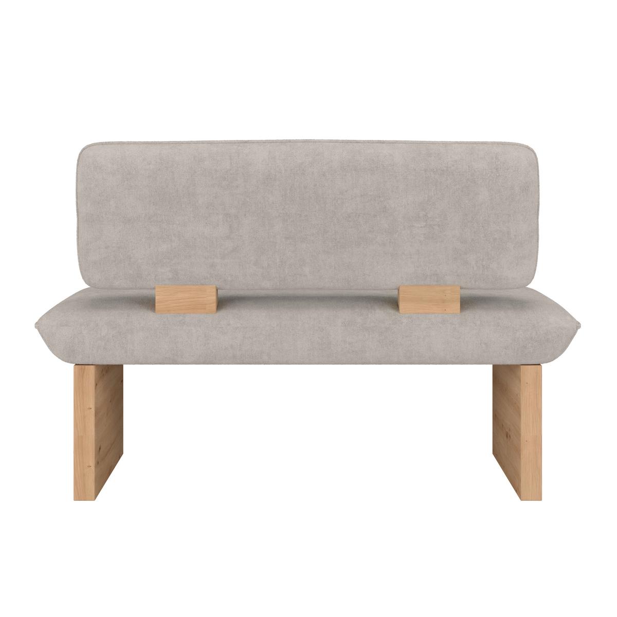SITZBANK BELUNA II - Eichefarben/Beige, KONVENTIONELL, Holzwerkstoff/Textil (120/87/67cm) - James Wood