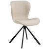 Stuhl Batilda -A1 - Beige/Schwarz, Design, Textil/Metall (46,5/81/53cm) - MID.YOU
