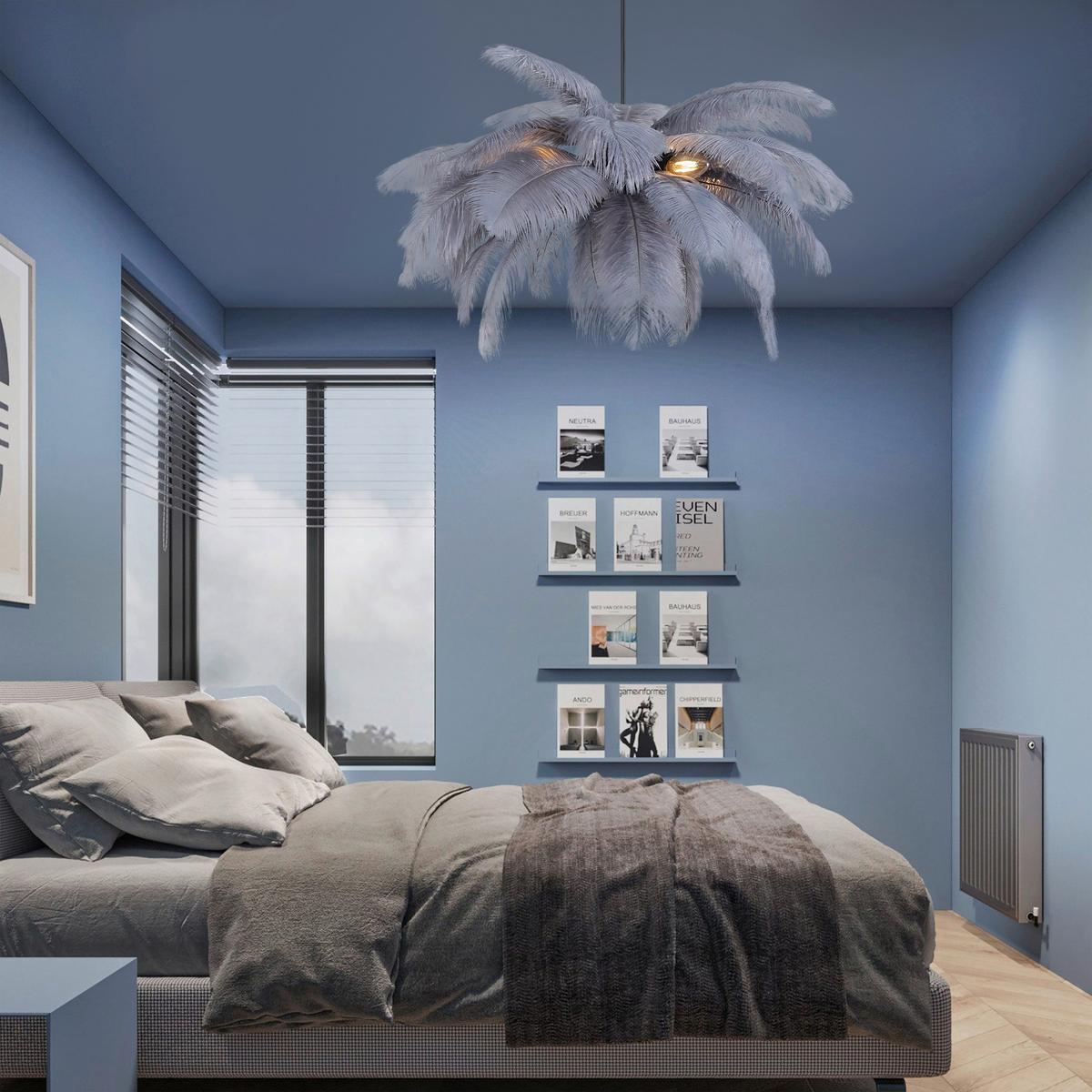 Hängeleuchte Fedi - Schwarz/Grau, MODERN, Textil/Metall (55/120cm)