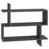 Wandboard Paralel Regal - Dunkelbraun, Design, Holzwerkstoff (70/65/22cm) - Livetastic