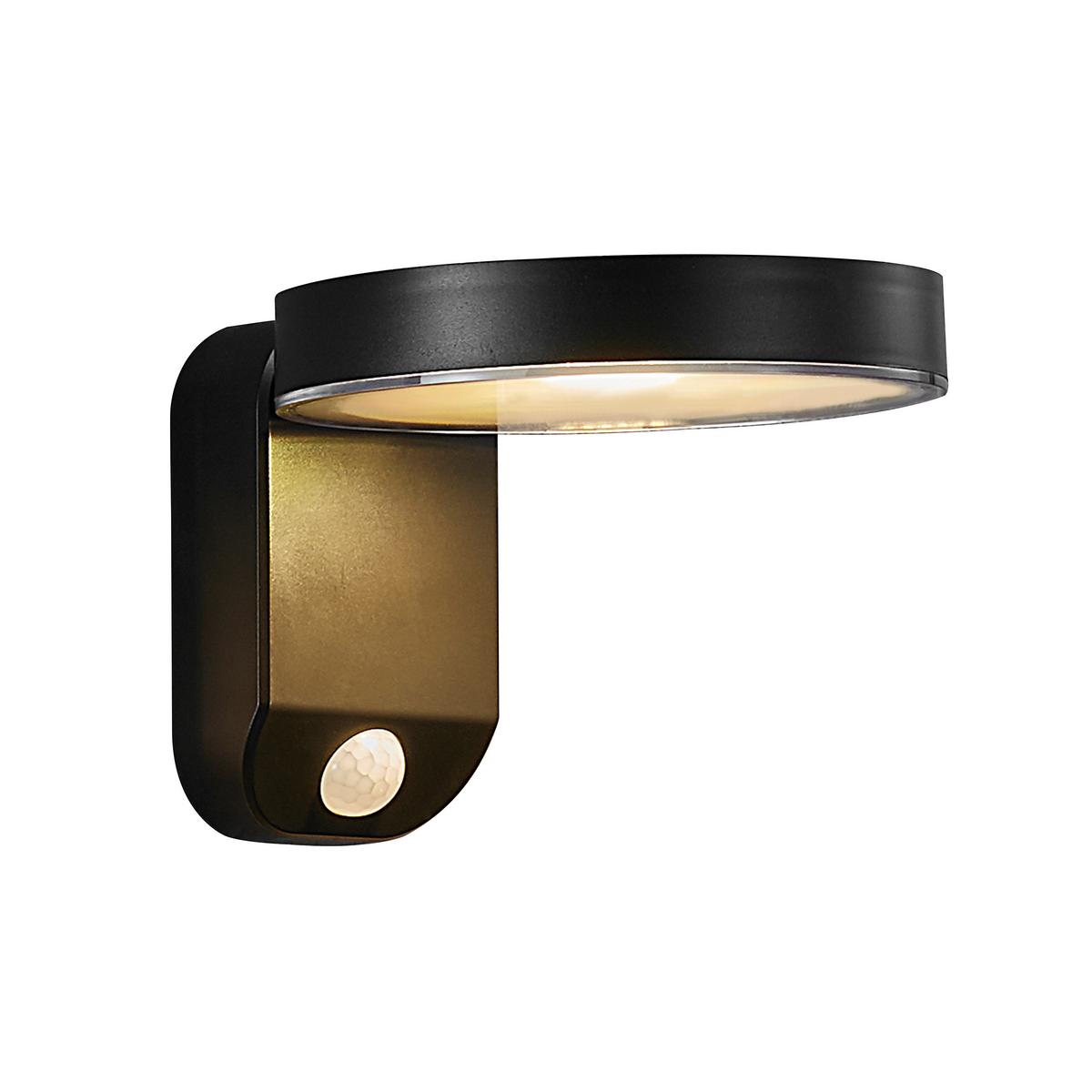 Solarleuchte Rica Schwarz D: 12 cm - Schwarz, Basics, Kunststoff (12/18cm) - Nordlux