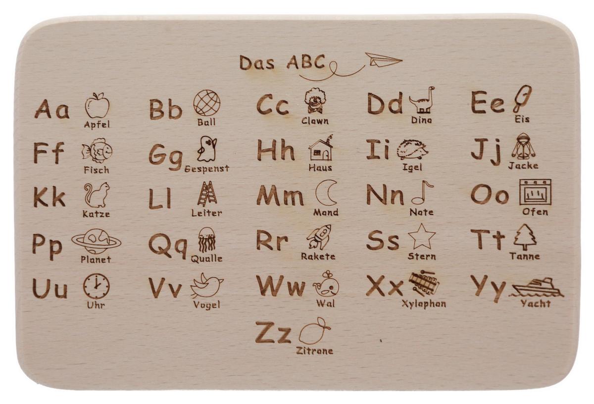KINDERSCHNEIDEBRETTCHEN EMIL - Buchefarben, Basics, Holz (22,0/14,0/1,0cm)