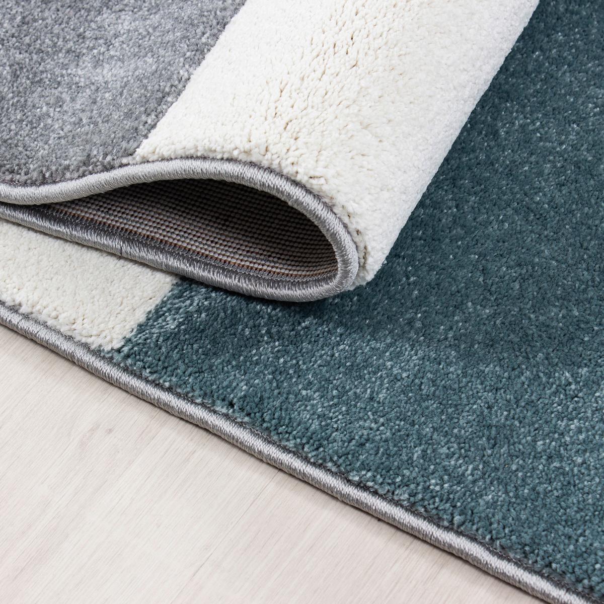 Webteppich Blau Naturfaser Hawaii 200x290 cm - Blau, KONVENTIONELL, Textil (200/290cm)