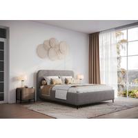 Polsterbett Bendi Ii - Taupe/Schwarz, MODERN, Holz/Holzwerkstoff (180/200cm) - MID.YOU