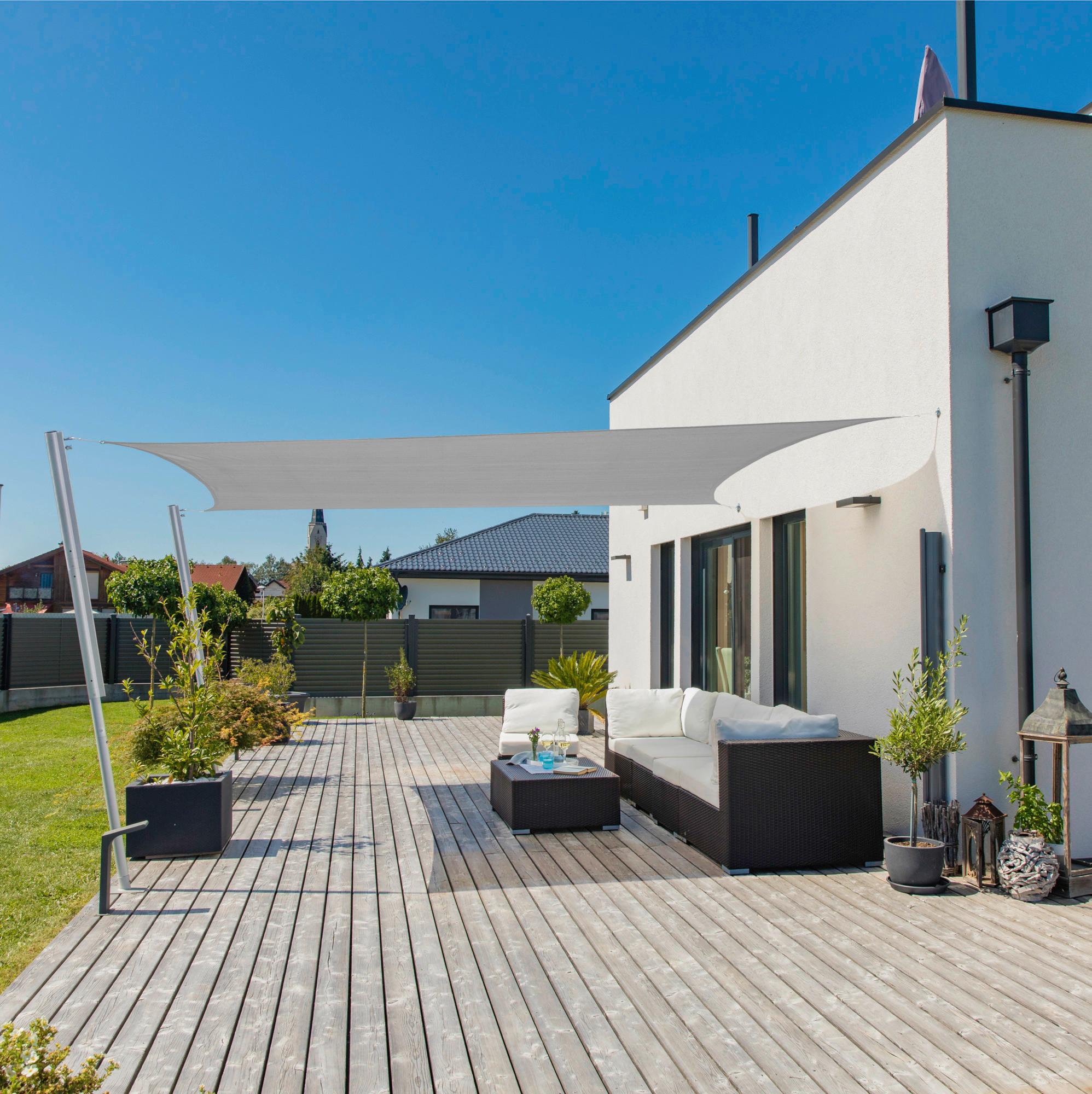 Sonnensegel Rechteck 3x4 M Capri Re - Weiß, Basics, Kunststoff (300/400cm) - Windhager