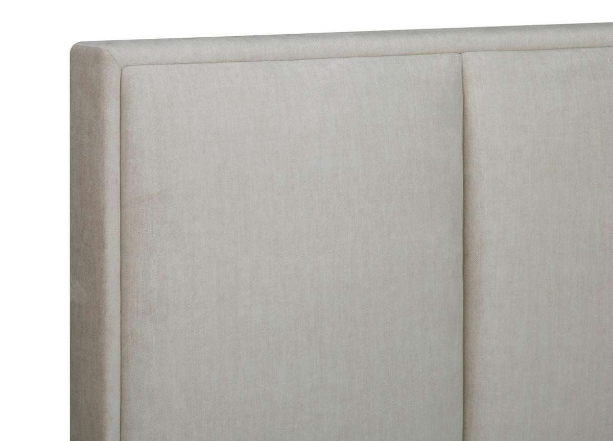 Boxspringbett Graz 140x200 cm Beige inkl. Topper - Beige/Alufarben, MODERN, Textil (140/200cm) - MID.YOU