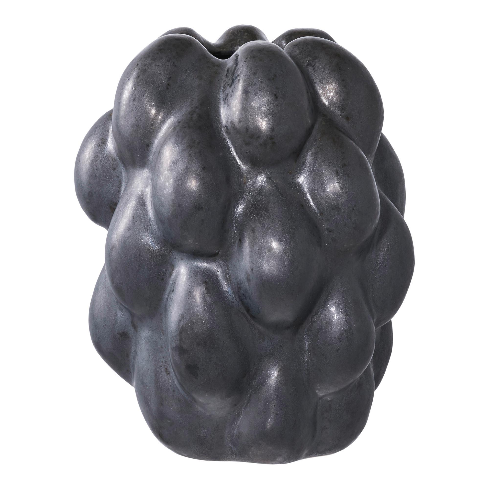Vase Schwarz B: 14 Cm - Schwarz, Design, Keramik (14/19/15cm)