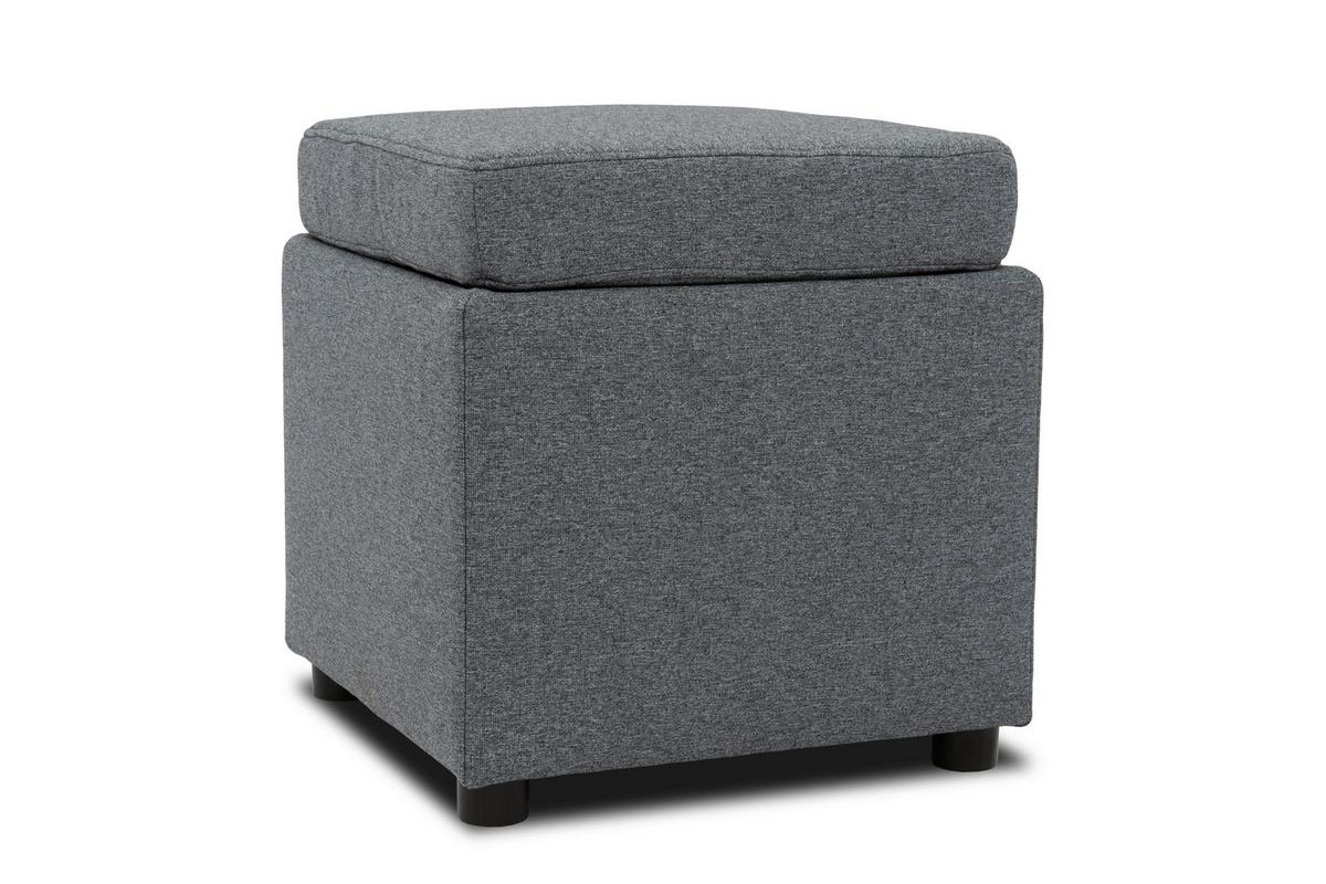 Sitzbox Looks Iii - Dunkelgrau/Schwarz, Design, Textil (45/47/45cm) - LOOKS by W.Joop