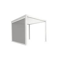 Pergola Deluxe Classic Rollo 300cm Weiss - Weiß/Grau, MODERN, Textil/Metall (300/250/10cm) - Gardenson