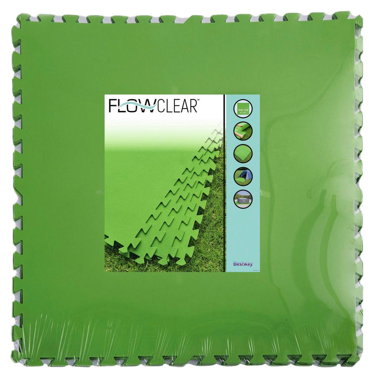 Outdoor-bodenmatte 58636 B: 78 Cm Grün - Grün, MODERN, Kunststoff (78/78cm) - Bestway