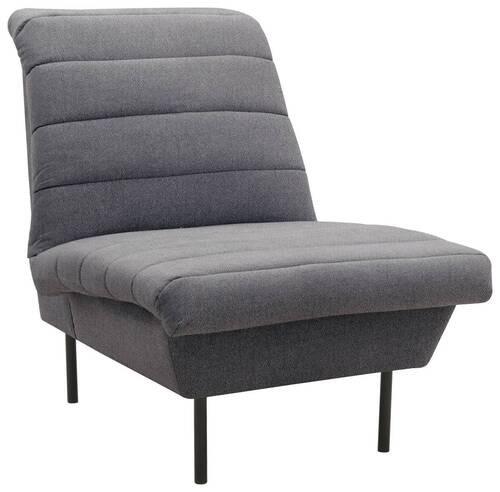 Sessel Looks Ix - Blaugrau/Schwarz, Design, Textil (72/92/103cm) - LOOKS by W.Joop