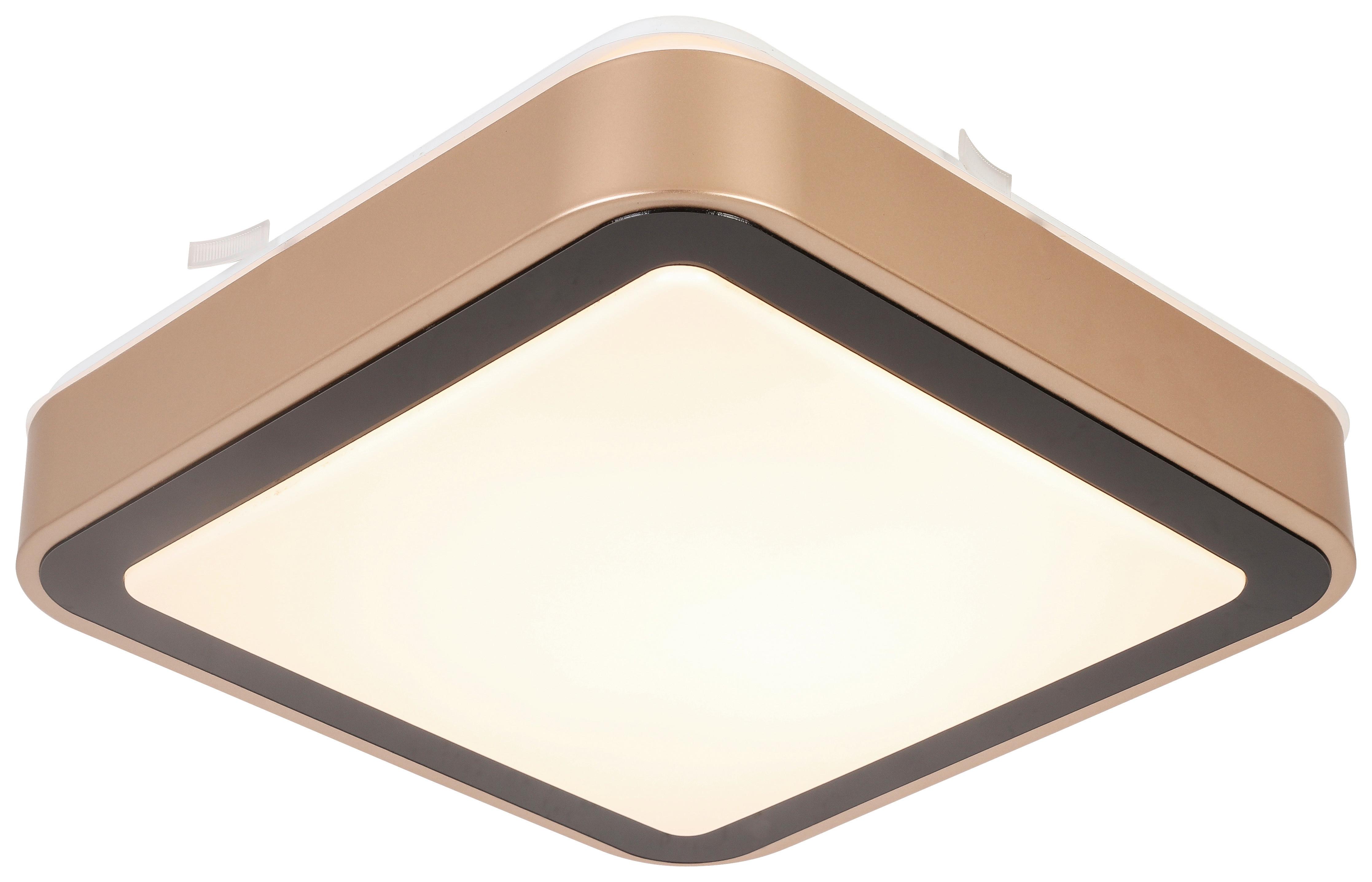 STROPNÍ LED SVÍTIDLO RONDO - bílá/černá, Romantický / Rustikální, kov/plast (27/27/8cm) - Modern Living