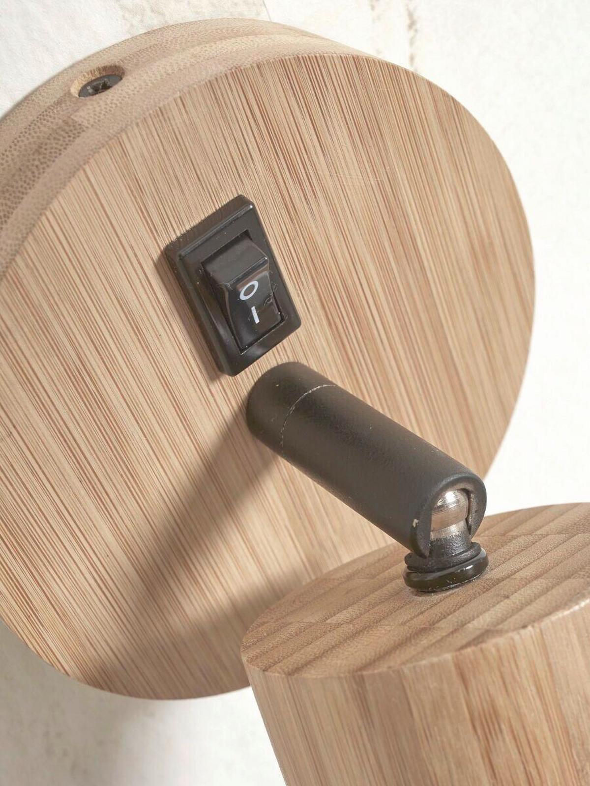 LED-Wandleuchte Java 1-Flammig, - Naturfarben, Trend (12/15/12cm) - Good & Mojo