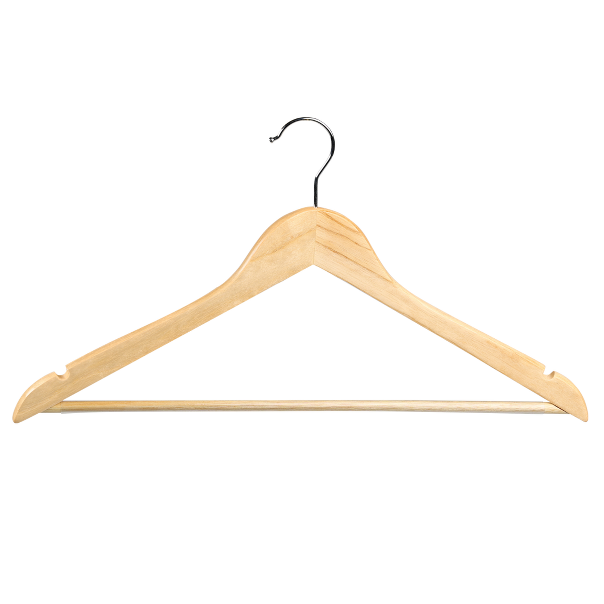 Kleiderbügel Hellbraun B: 44,5 cm - Hellbraun, Basics, Holz (44,5/10/1,2cm) - Kesper