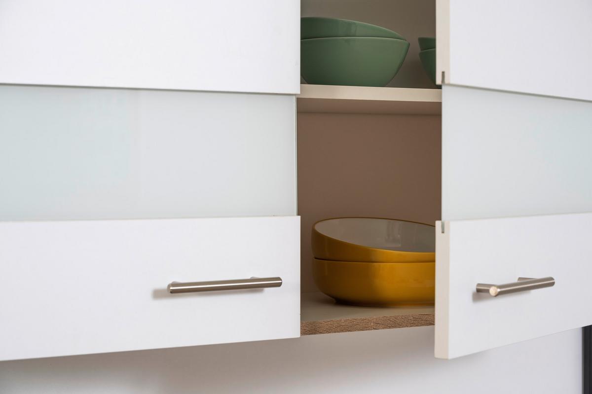 Eckküche 280x172 cm Weiß/Eiche Dekor Modern - Eichefarben/Weiß, Basics, Holzwerkstoff (280/172cm) - Respekta