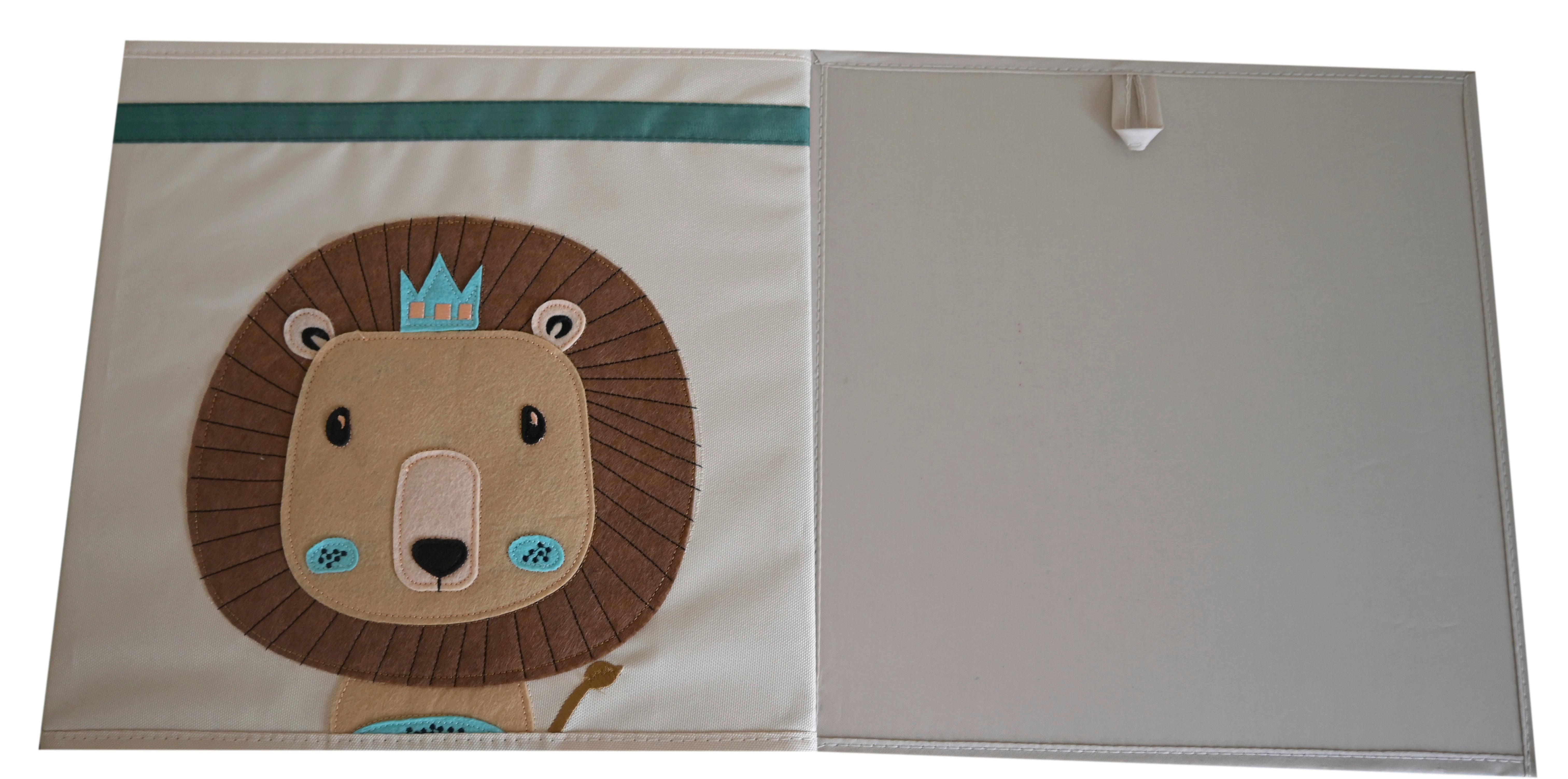 Skladací Box Peter - Ca. 34l -Ext- - krémová, kartón/textil (33/32/33cm) - Modern Living