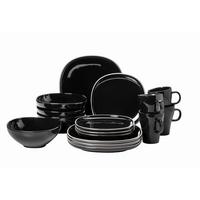 Kombiservice Isora Schwarz 16-Teilig - Basics, Keramik - Mäser