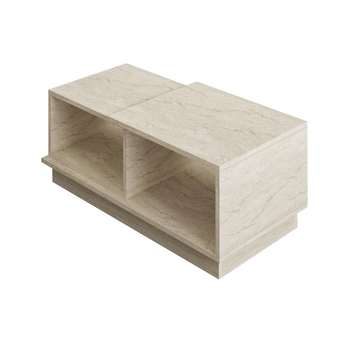 Couchtisch Concept Beige L: 90 cm - Beige, Design, Holzwerkstoff (90/45/36cm) - Livetastic