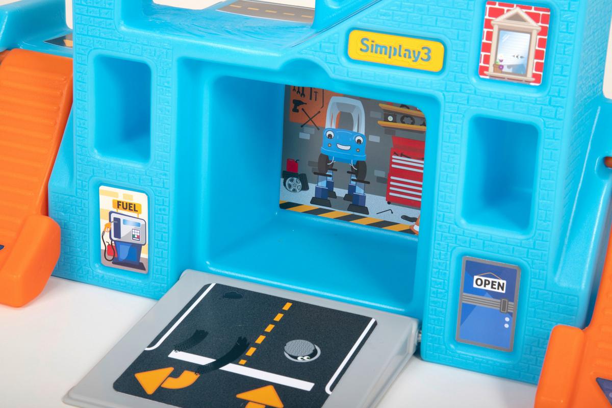 Autogarage Simplay 3 Ab 1,5 Jahren Tragbar - Multicolor, Basics, Kunststoff (64,5/23,8/38,1cm)
