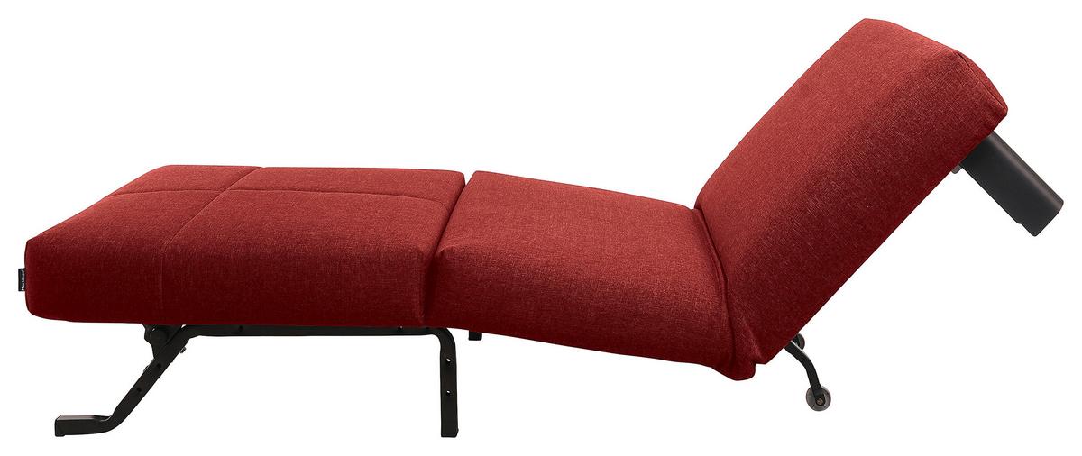 Schlafsessel Columbus Rot inkl. Zierkissen - Rot/Schwarz, Design, Textil (85/85/100cm) - Max Winzer