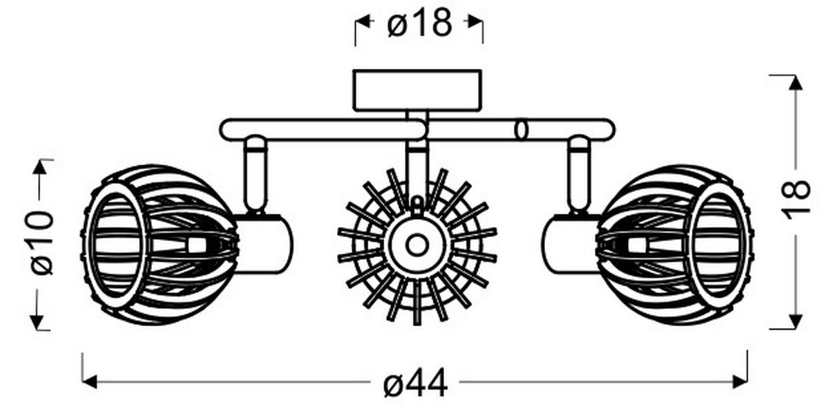 Strahler 98-68125 - Weiß, Basics, Metall (44/44/18cm)