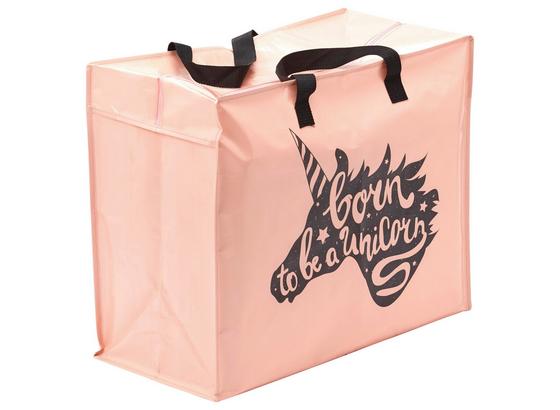 Einkaufstasche Passage - Schwarz/Rosa, Kunststoff (58,4/48/29,5cm) - Homezone Einkaufstasche Passage - Schwarz/Rosa, Kunststoff (58,4/48/29,5cm) - Homezone