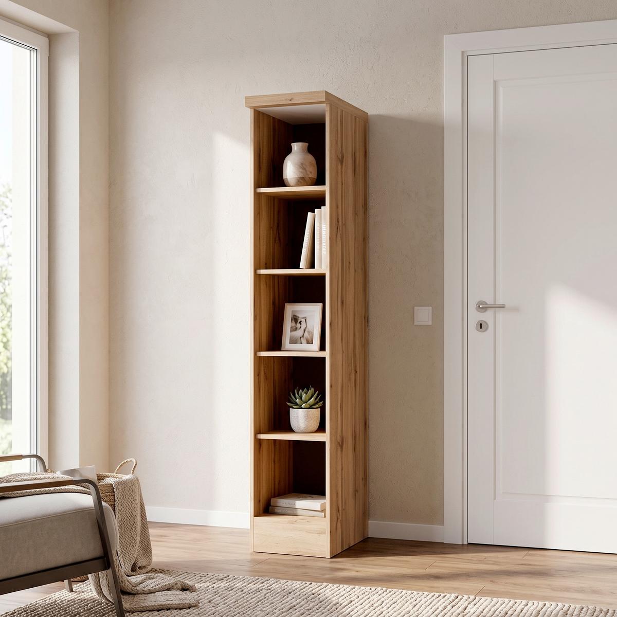 Regal Turin 30 cm Wotan Eiche - Eiche Wotan, Design, Holzwerkstoff (30/166/60cm) - Held