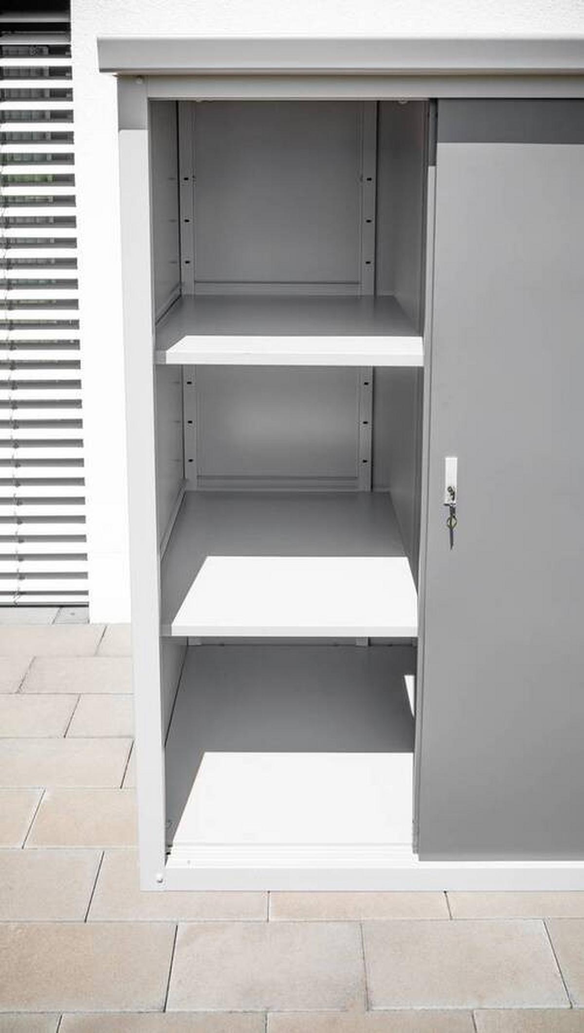 Geräteschrank Stahl Guardian Anthrazit/grau B/h: 90/187cm - Anthrazit/Grau, Basics, Metall (90/187/172cm)