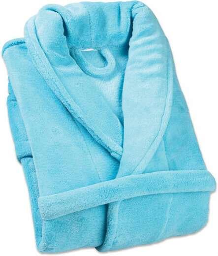 Fürdőköntös Sina - Világoskék, konvencionális, Textil - Ombra