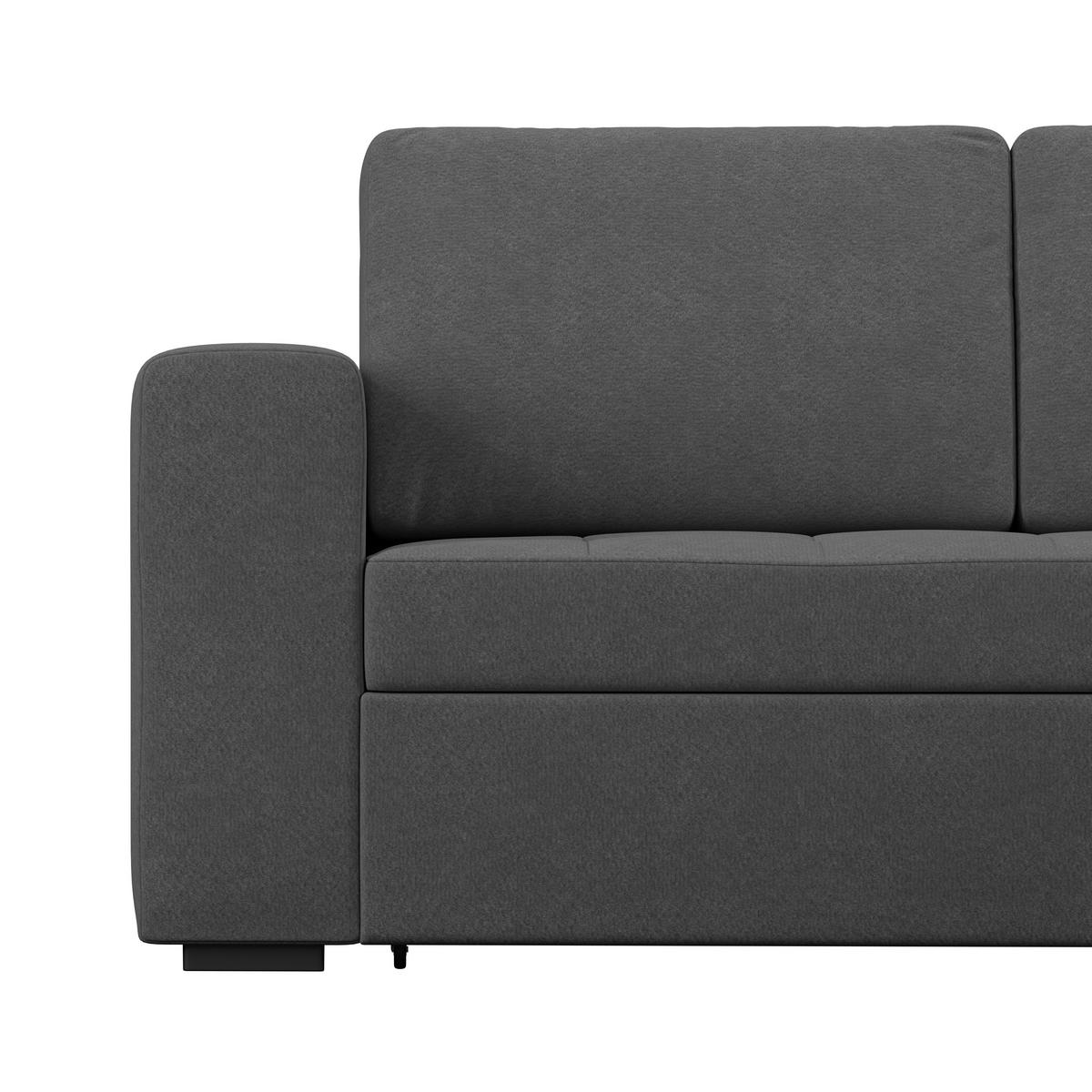 Ecksofa Jan Anthrazit S: 247x155 Cm - Anthrazit, Trend, Textil (247/155cm)
