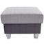 Hocker Portland - Dunkelgrau/Silberfarben, KONVENTIONELL, Holz/Holzwerkstoff (68/43/47cm) - Ombra Hocker Portland - Dunkelgrau/Silberfarben, KONVENTIONELL, Holz/Holzwerkstoff (68/43/47cm) - Ombra