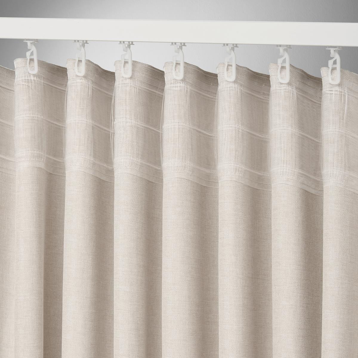 HOTOVÝ ZÁVĚS ULRICH -EXT- -TOP- - pískové barvy, textil (135/245cm) - Modern Living