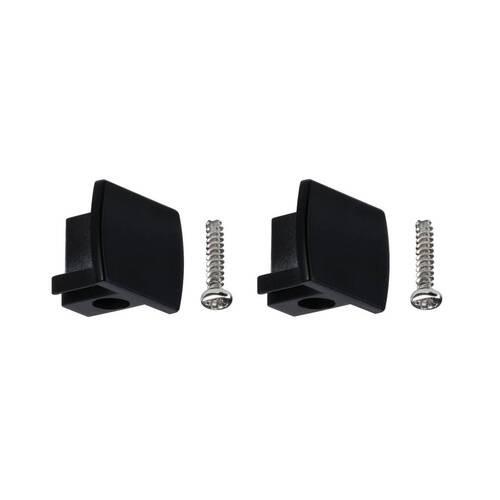 Schienensystem Urail Endkappe 96961 2--teilig. Schwarz - Schwarz, Design, Kunststoff (1,3/1,8/2,1cm) - Paulmann