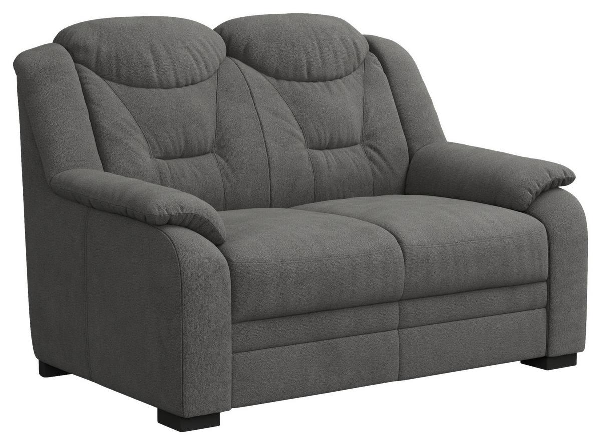 Dvojmiestna pohovka MARCUS, antracitová ženilka - čierna/antracitová, Basics, textil/plast (138/99/99cm) - MID.YOU