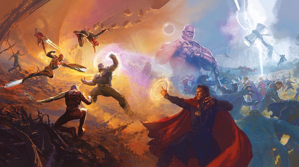 Fototapete Avengers Epic Battles 2 Worlds - Multicolor, Trend, Textil (500/280cm)
