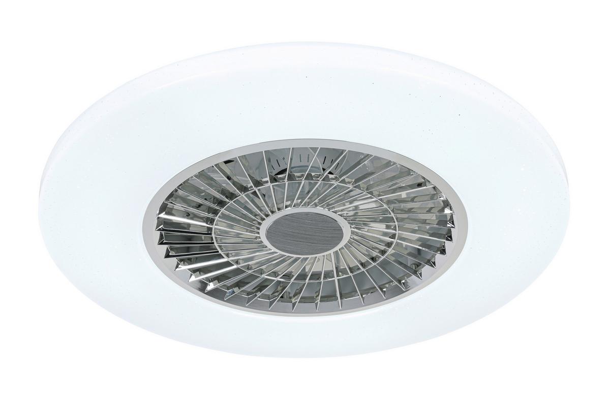 STROPNÉ LED SVIETIDLO LUFTIKU - biela/chrómová, Konventionell, kov/plast (58/14,5cm) - Premium Living