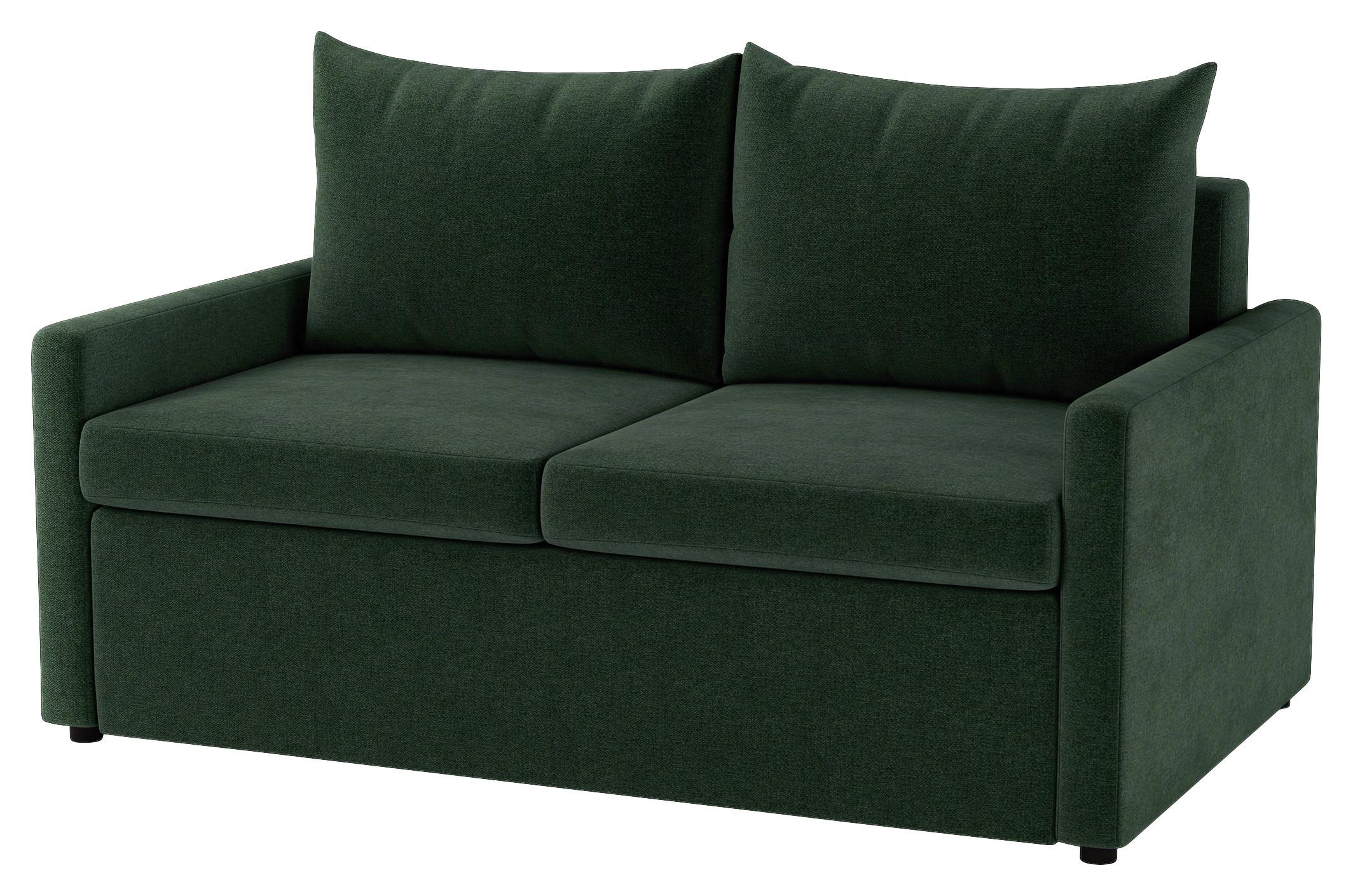 Schlafsofa Cologne Dunkelgrün B: 152cm - Dunkelgrün/Schwarz, Design, Textil (152/89/92cm) - MID.YOU